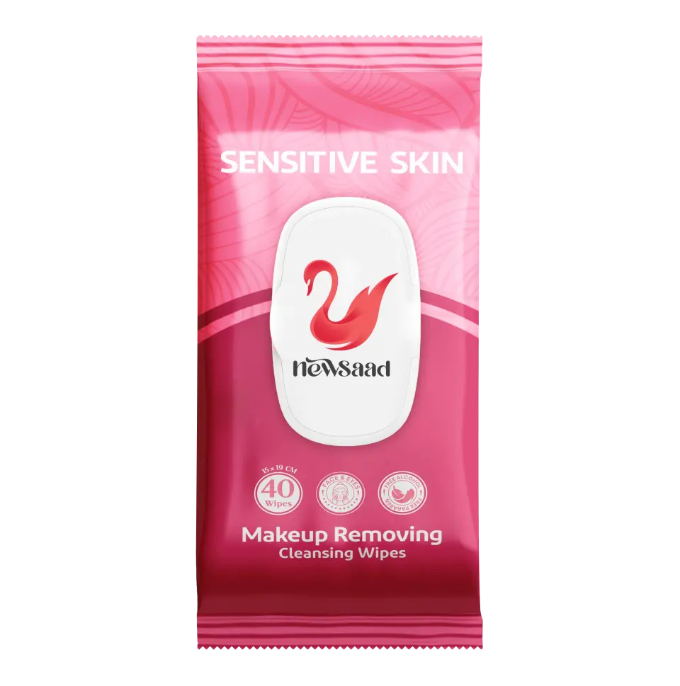 دستمال آرایش پاک کن پری بیوتیک و بدون عطر ۴۰ برگی Sensitive – کپ دار
